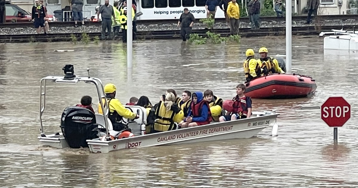 Elementary schools in Maryland evacuated after heavy rains cause flooding