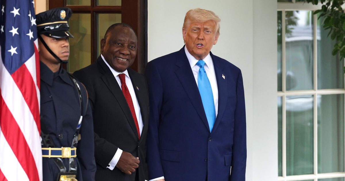 After criticizing South Africa for months, Trump is meeting with its president