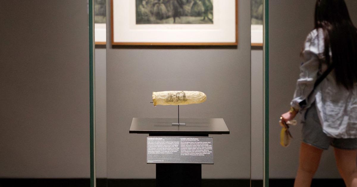 200-year-old condom featuring erotic art goes on display in Amsterdam museum