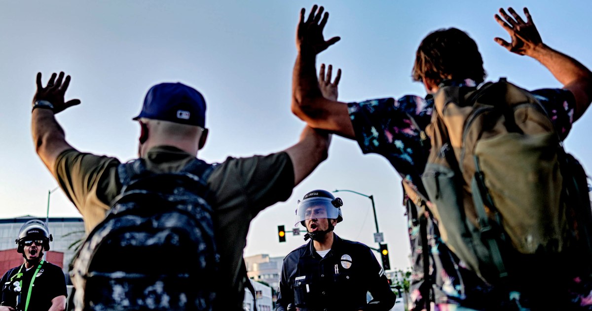 Live-Updates zu den Unruhen in LA: 700 Marines mobilisiert ...