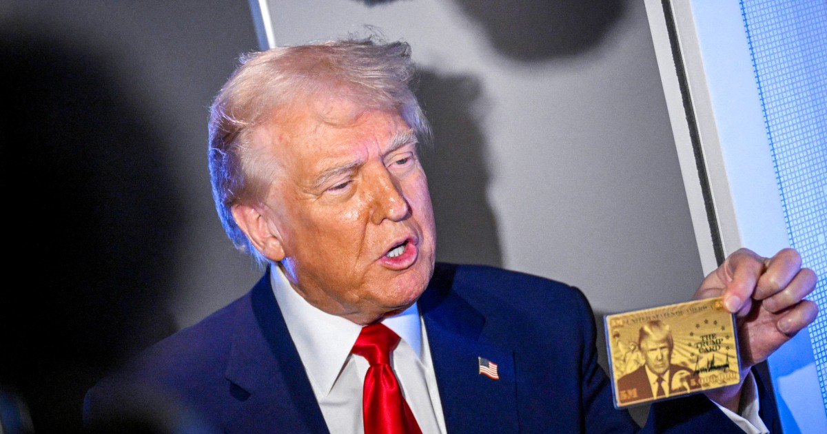 Touting ‘Trump Cards,’ president makes dubious claims, unveils weird new ...
