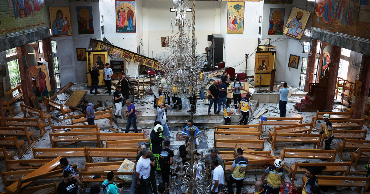 Suicide bomber kills at least 22 in Greek Orthodox church in Syria