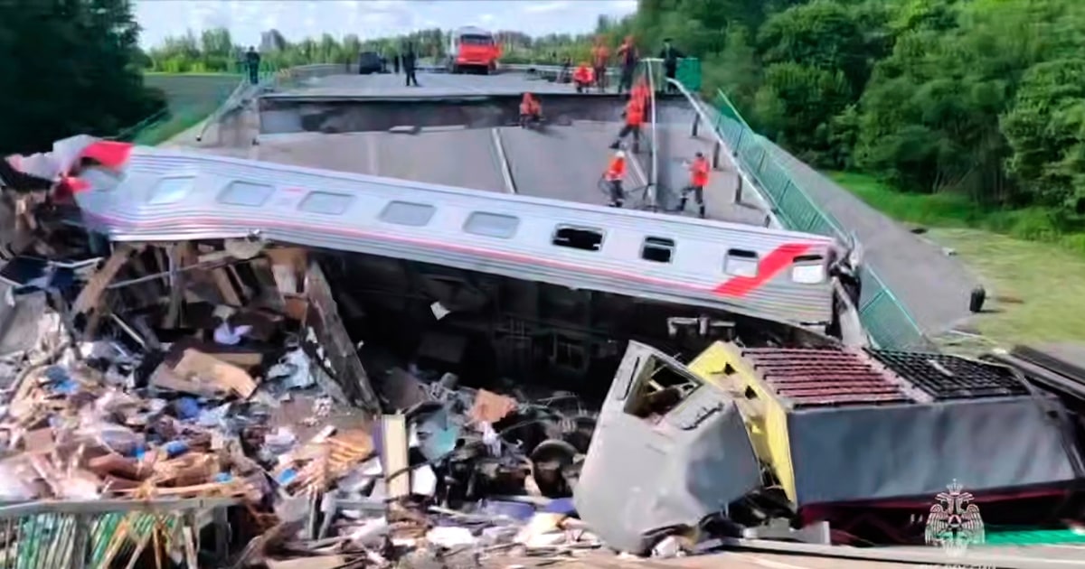 Two deadly bridge collapses in Russia near Ukraine blamed on deliberate explosions