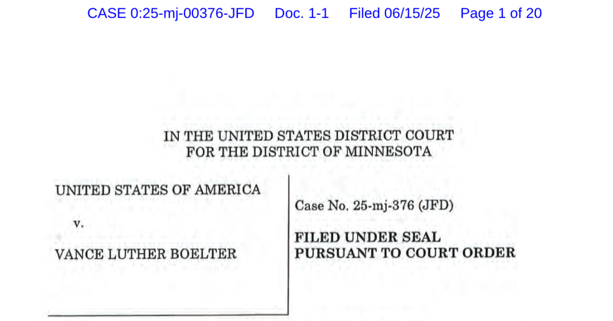 Read full text of Minnesota shooting suspect Vance Boelter’s federal criminal affidavit