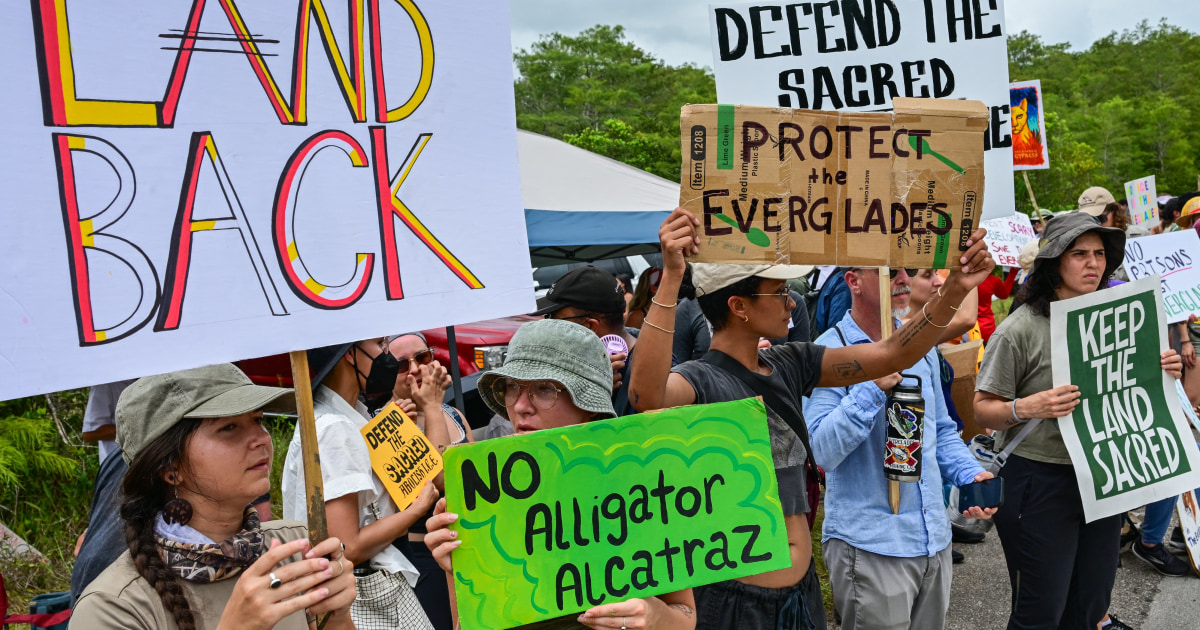 Florida's 'Alligator Alcatraz' Sparks Fresh Protests, Legal Battle in Everglades