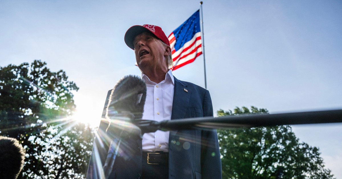 Trump puts aside his duties at a key moment to promote his new branded fragrance line