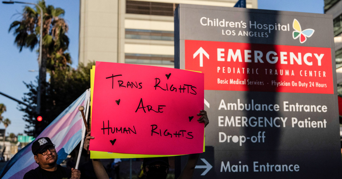 Protesters rally against closure of largest gender-affirming care center for kids in the U.S.