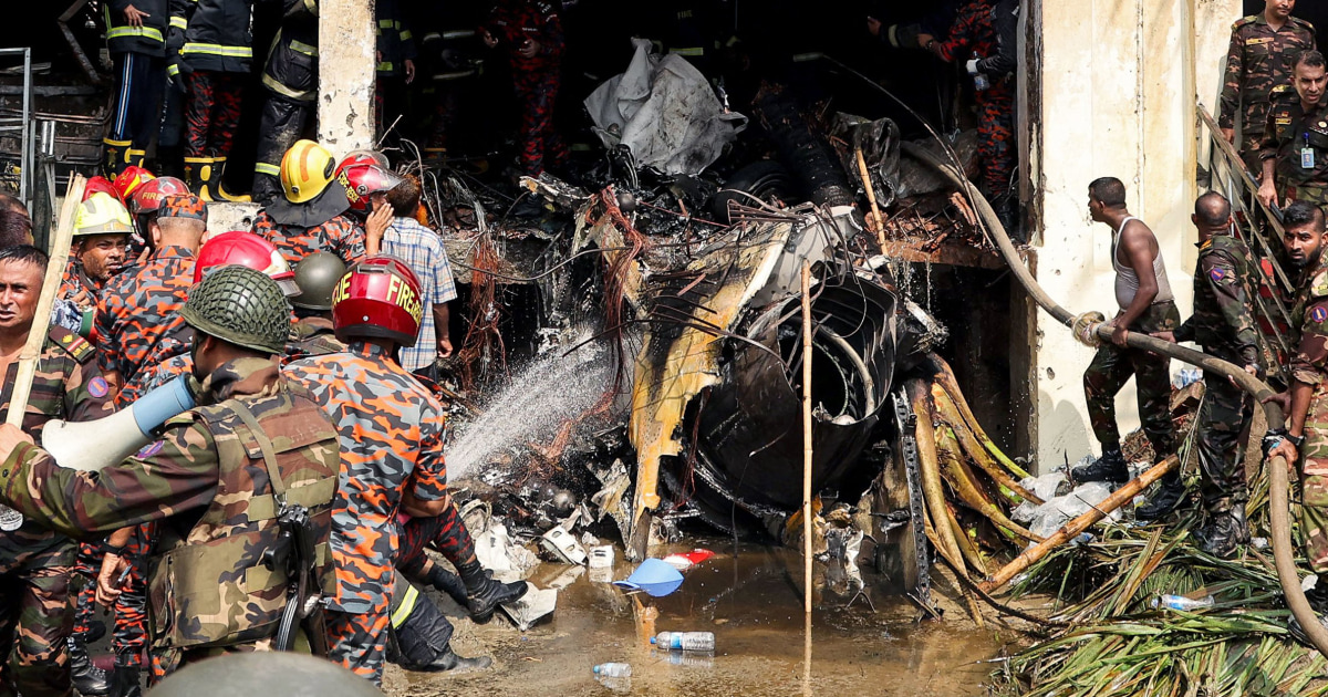 At least 16 people killed as Bangladesh Air Force jet crashes into school