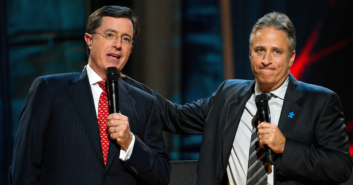 Jon Stewart rips Paramount, CBS in profanity-laden diatribe after cancellation of Colbert’s ‘Late Show’