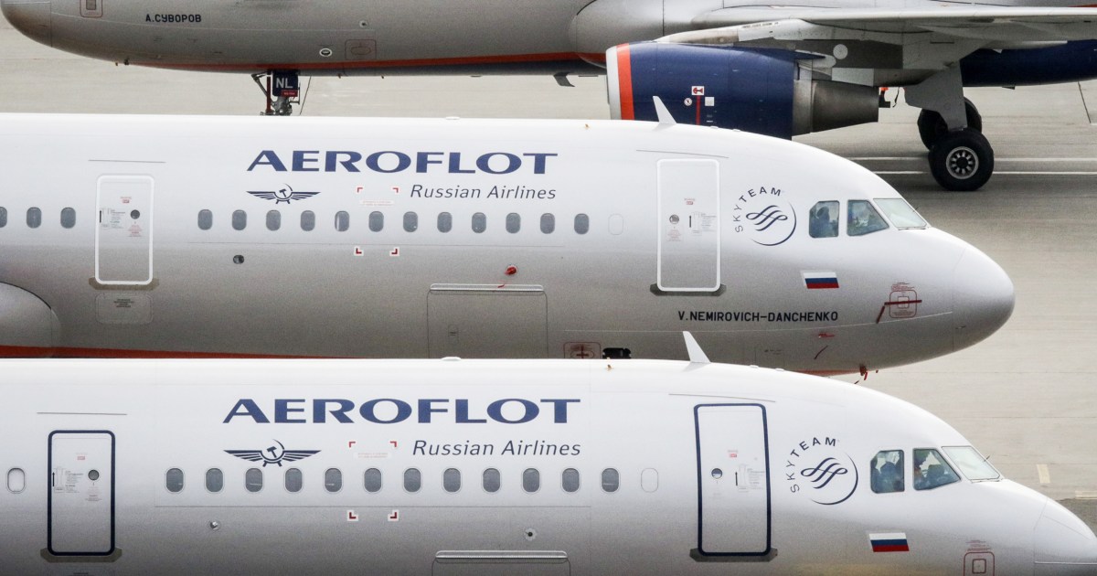 Russia’s Aeroflot cancels flights after pro-Ukrainian hackers declare huge cyberattack