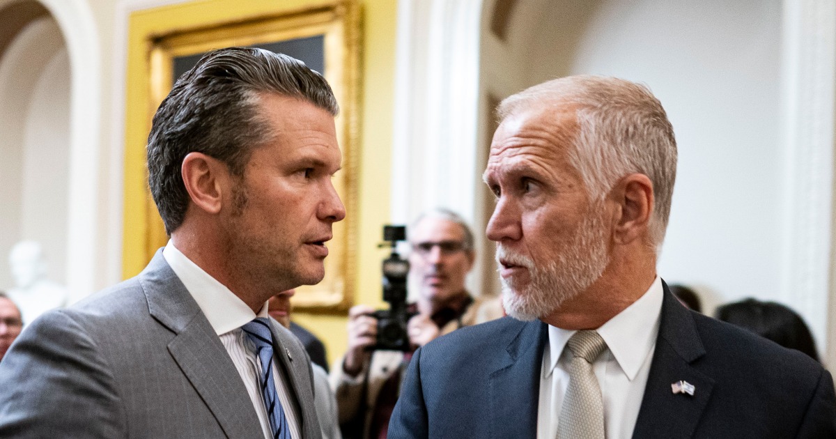
                            Republican Sen. Thom Tillis scorches Pete Hegseth: 'Out of his depth' as defense secretary