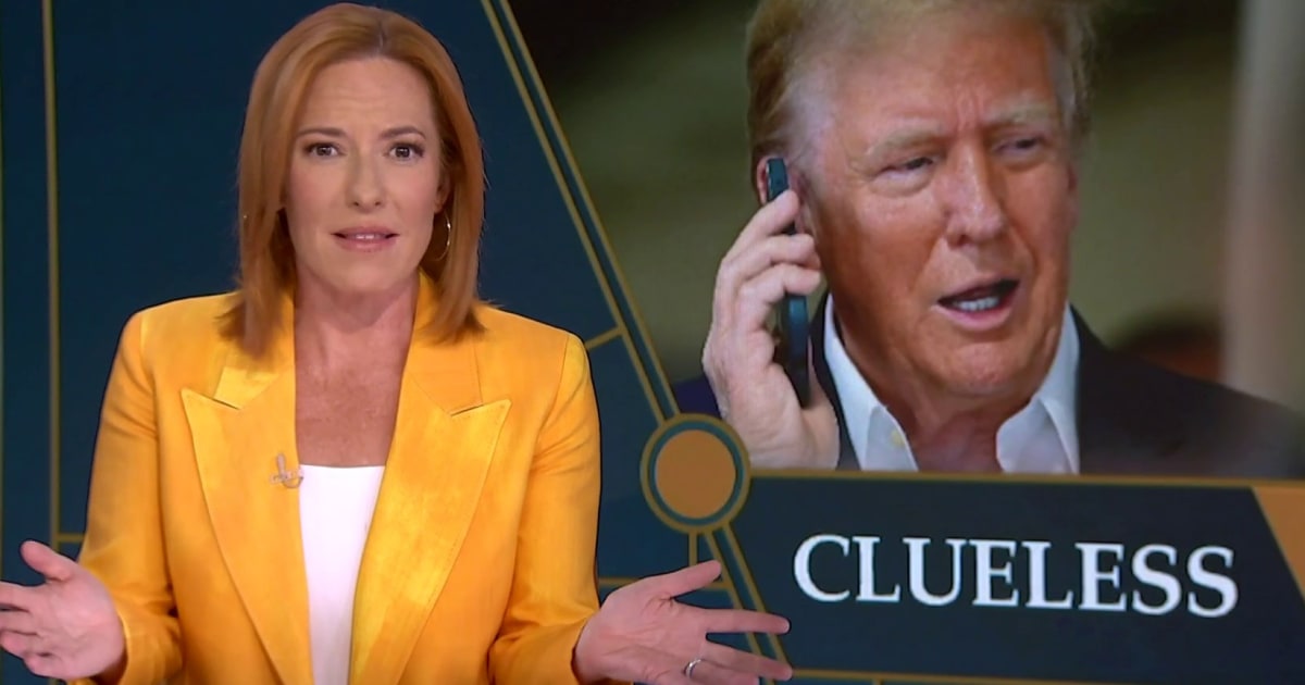 
                            Jen Psaki says Trump has ‘no idea’ what’s going on inside his own government
