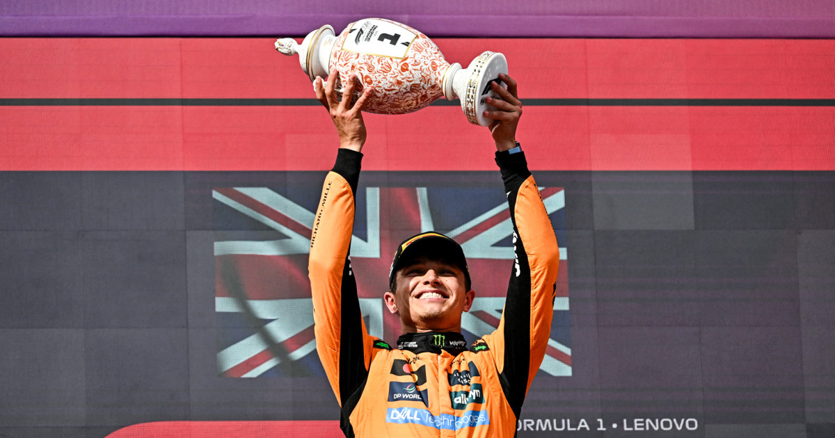 Lando Norris beats Oscar Piastri in tense finish to keep F1 championship fight alive