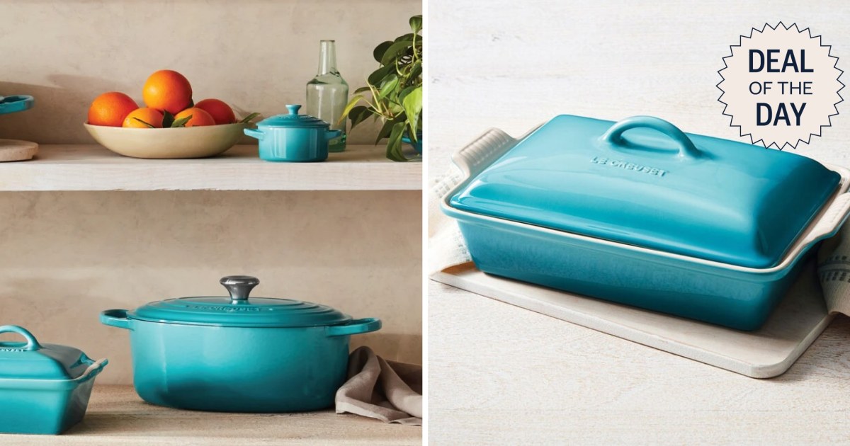 Le Creuset’s Retiring Its Caribbean Blue Colorway. Get It 20% Off Now