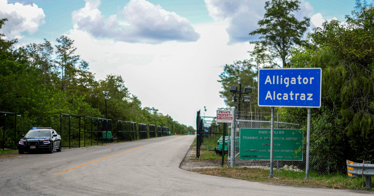 ‘Alligator Alcatraz’ migrant detention camp in Florida must temporarily halt construction, judge rules