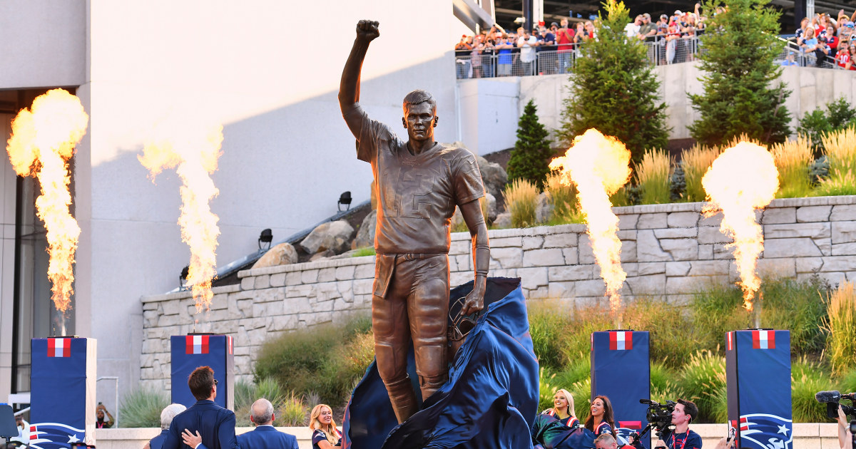 Patriots unveil statue of Tom Brady, who led them to 6 Super Bowl wins