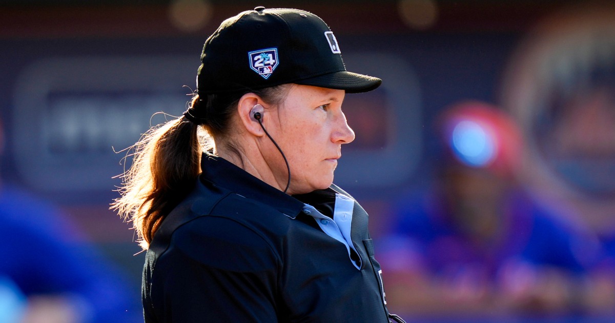 Jen Pawol breaks MLB's gender barrier as the first female umpire to work a regular-season game