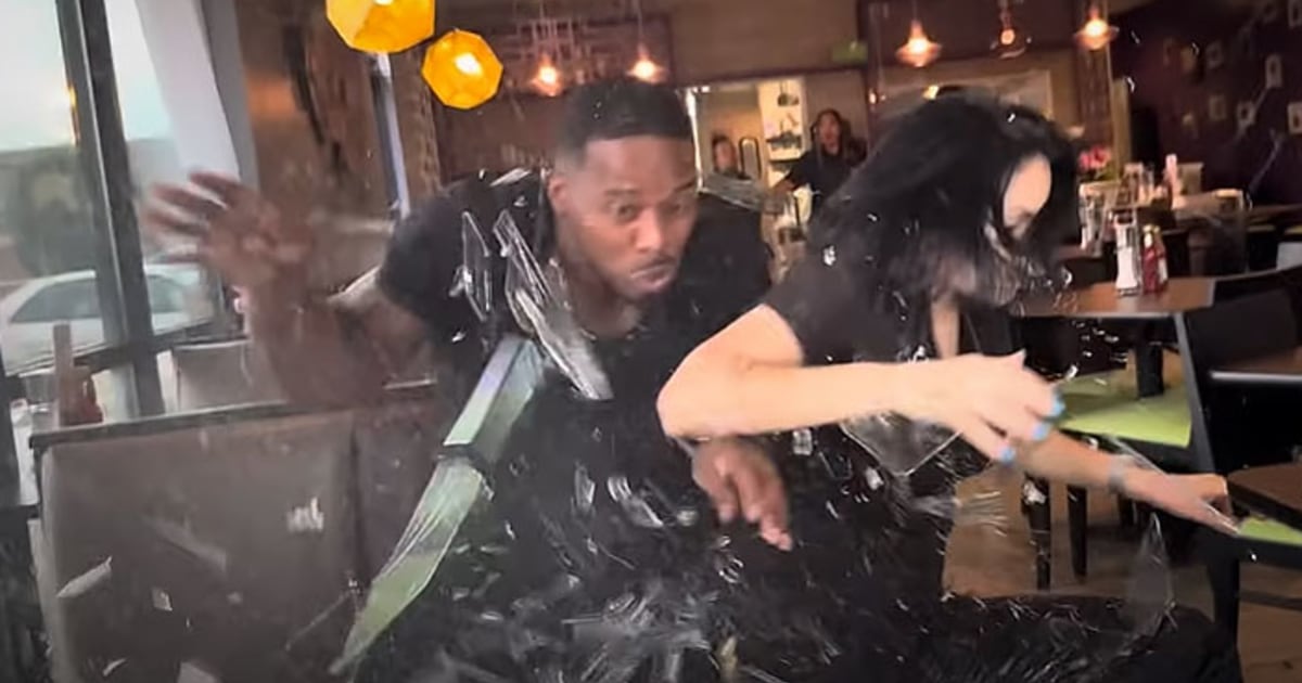 Food influencers injured after car slams into restaurant as they filmed a review