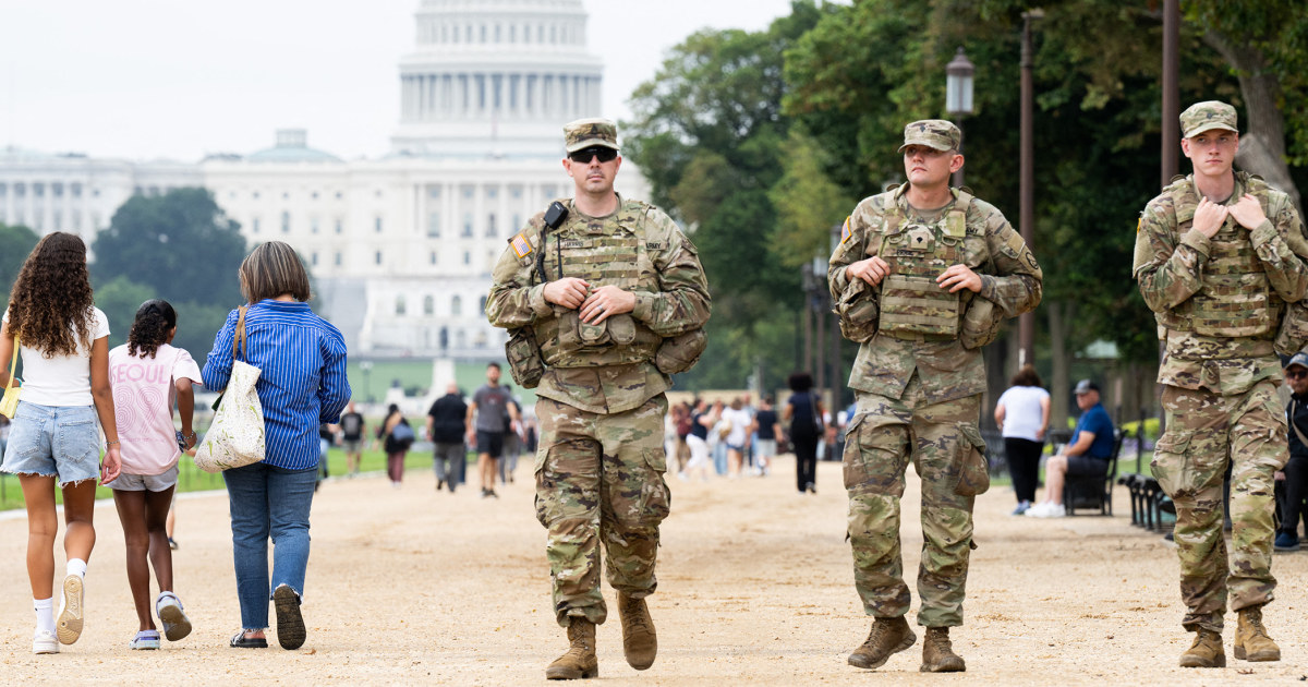 Trump to visit local law enforcement and National Guard troops in D.C. on Thursday