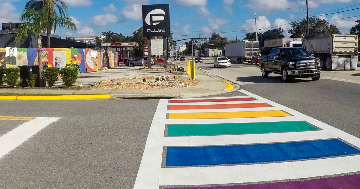 Pulse Memorial’s rainbow crosswalk removed overnight in Orlando, Florida