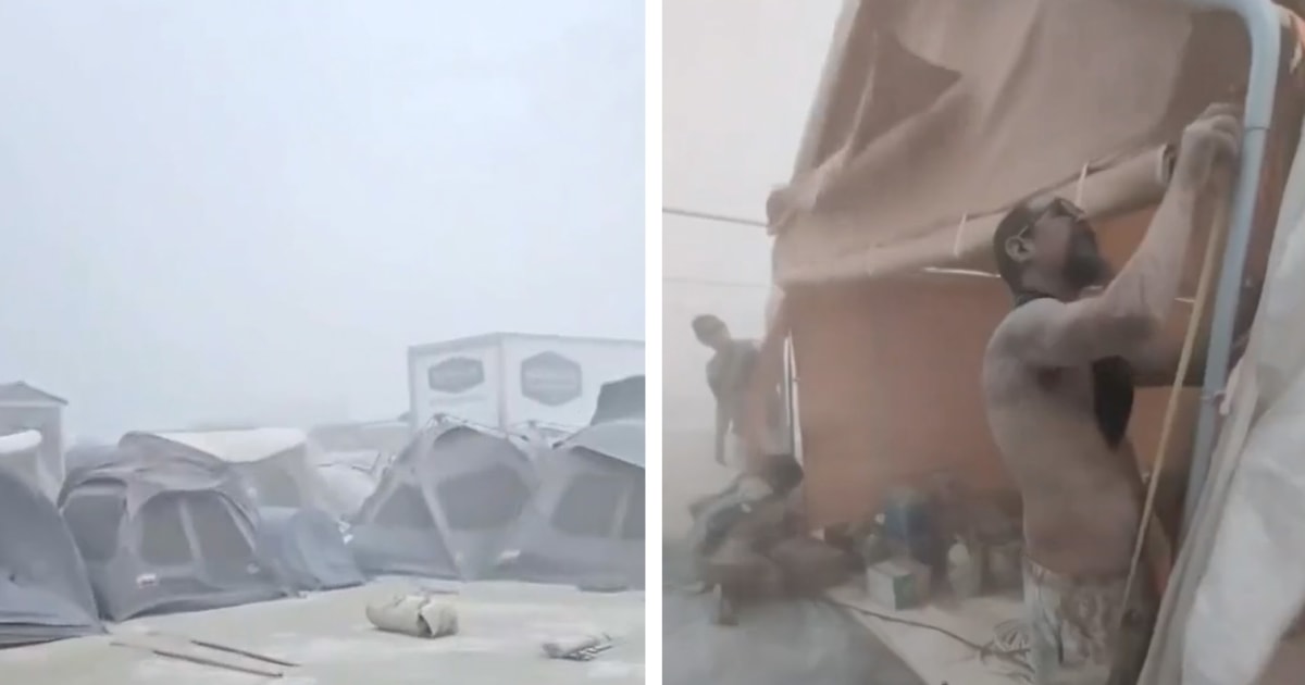 Dust storms, heat, thunder: Burning Man attendees face wild weather