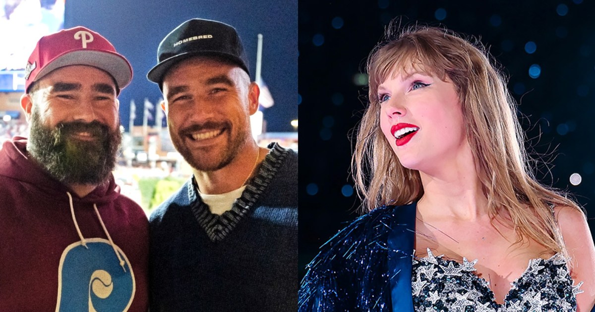 Jason Kelce celebrates Taylor Swift and Travis Kelce's 'proposal heard 'round the world'