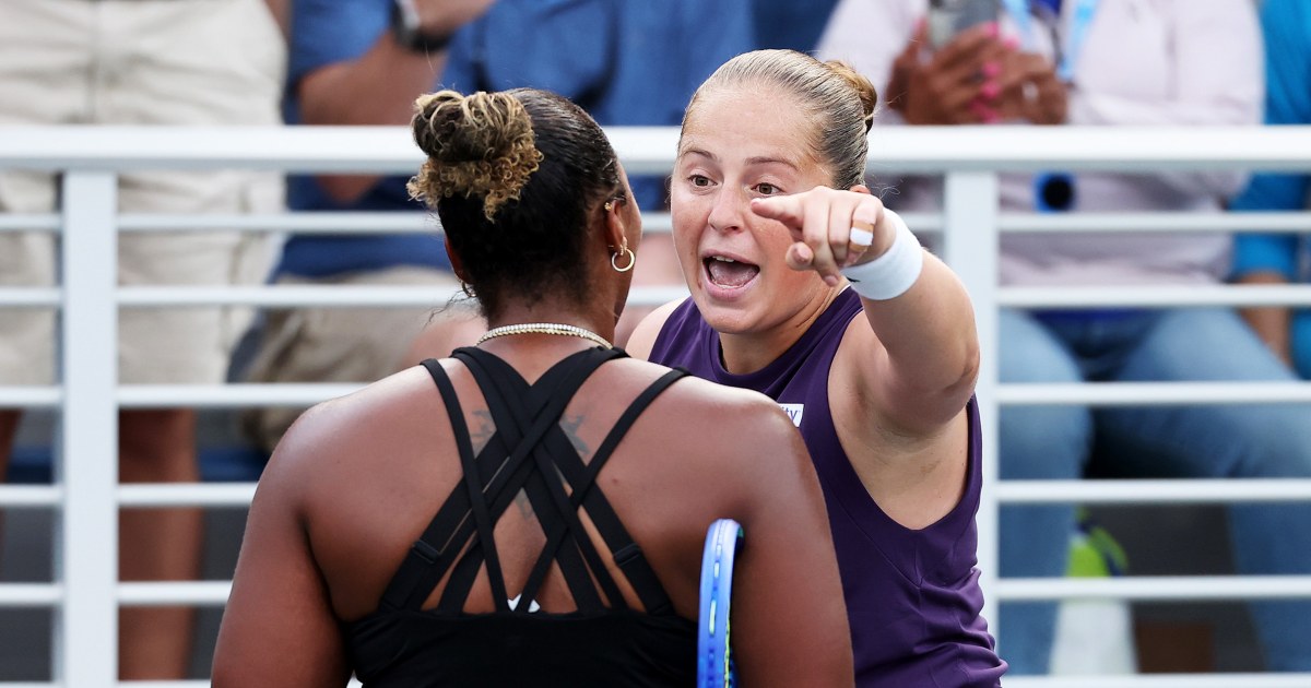 U.S. Open foes Taylor Townsend and Jelena Ostapenko get into a tense back-and-forth after match