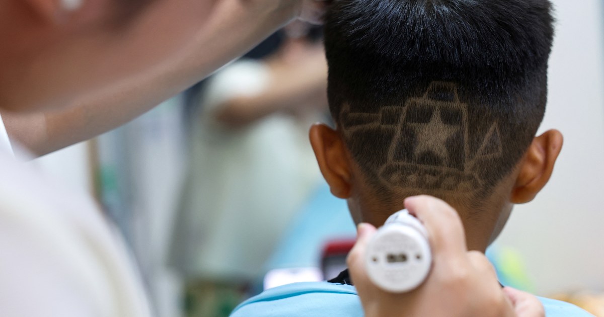 China parade inspires military-themed haircuts for children