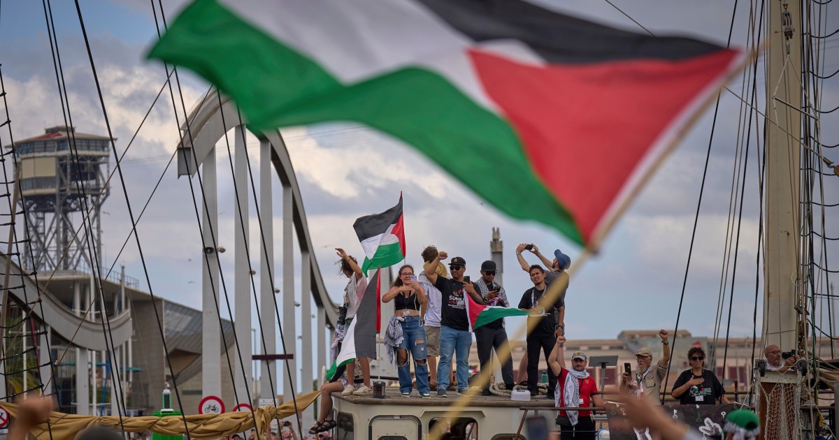 Storm forces flotilla back to Barcelona port, delaying its attempt to break Israel's  Gaza blockade