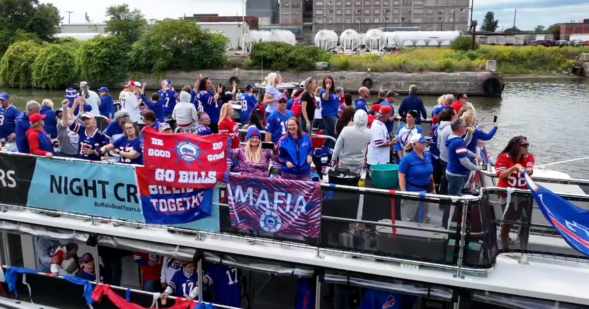 Bills fans bring hope and rowdy vibes in annual boat parade to begin a new season