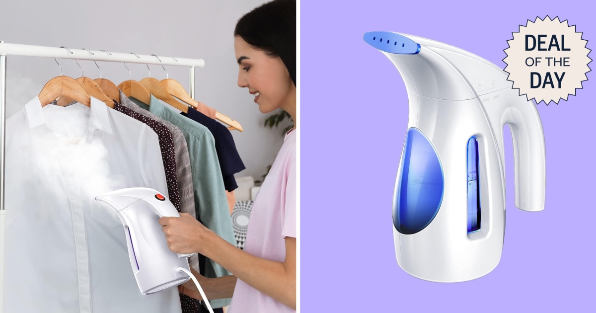 This bestselling steamer has 125,000+ reviews on Amazon and is almost 50% off right now