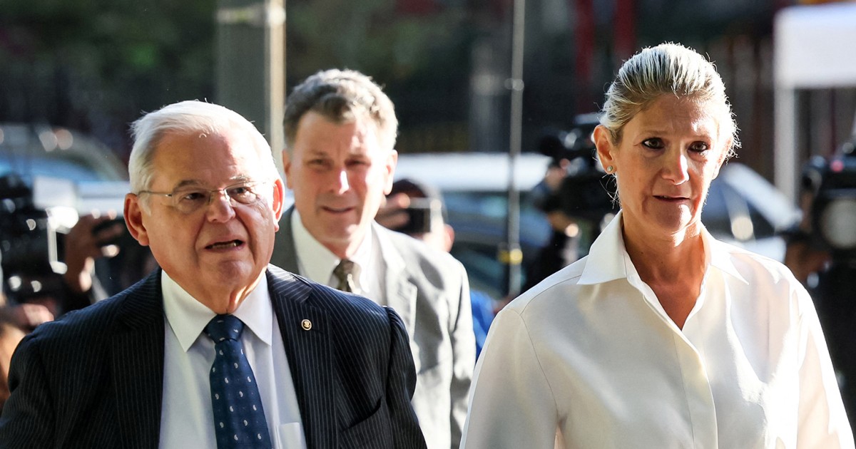 Disgraced former Sen. Bob Menendez's wife gets 4½ years in prison for role in bribery scheme