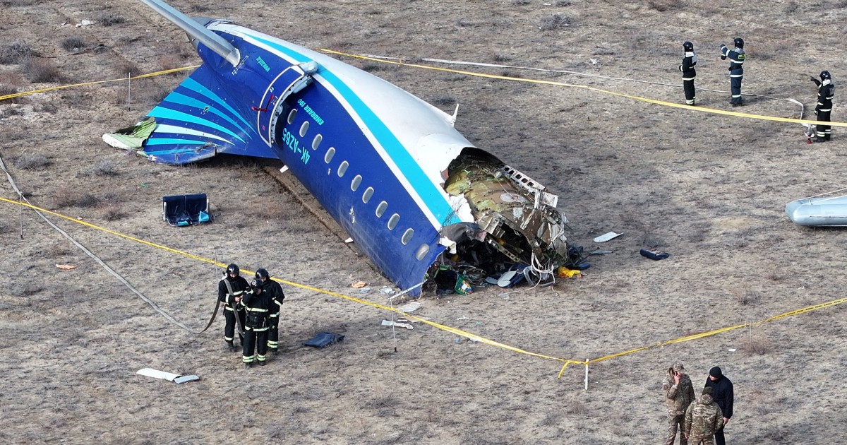 Putin says Russian air defenses were responsible for Azerbaijani jet's crash last year, killing 38