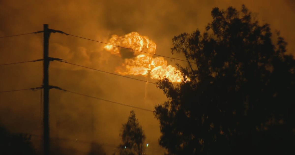 Fireplace at Los Angeles-area Chevron oil refinery is contained