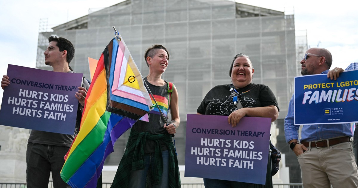 Supreme Court rules against Colorado's ban on conversion therapy aimed at LGBTQ youth
