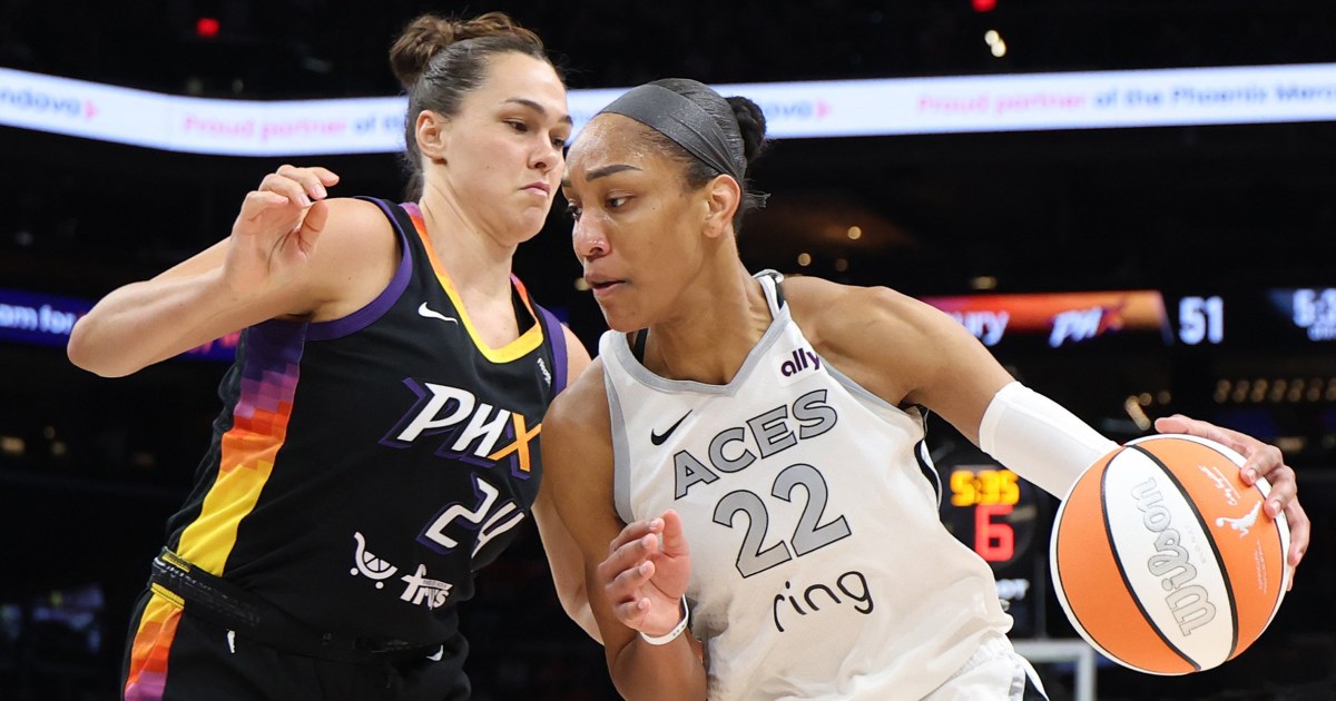 Wilson hits turnaround jumper to lift Aces 90-88 over Mercury for 3-0 lead in the WNBA Finals