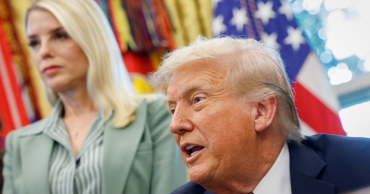 Trump accidentally posted message pressuring Pam Bondi to charge his enemies, source says