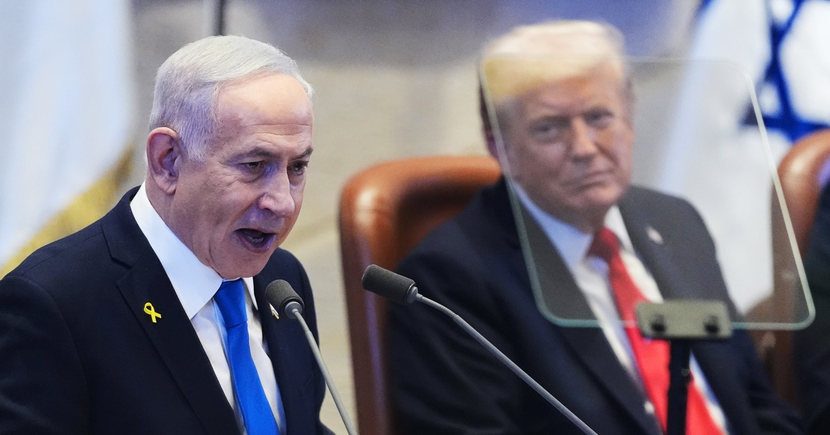 Celebrating a hard-won ceasefire, Trump pushes for 'lasting harmony' in the Middle East
