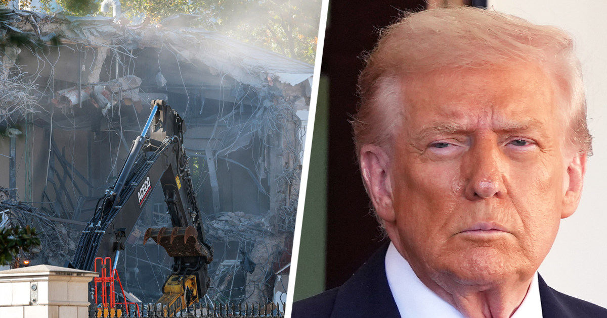 Trump is destroying the entire White House East Wing to feed his ego