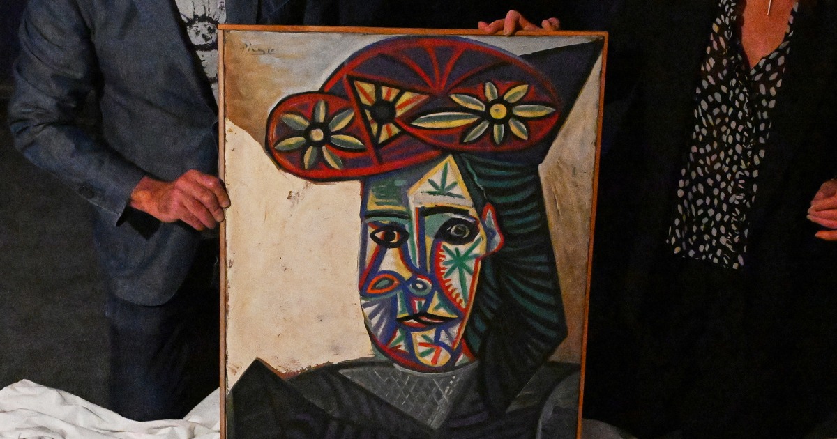 Picasso portrait of muse Dora Maar in vivid hat, long hidden from