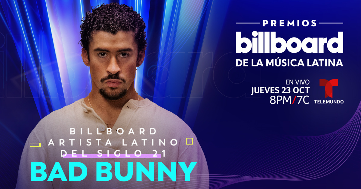 Bad Bunny será reconocido con el Premio Billboard Artista Latino del ...