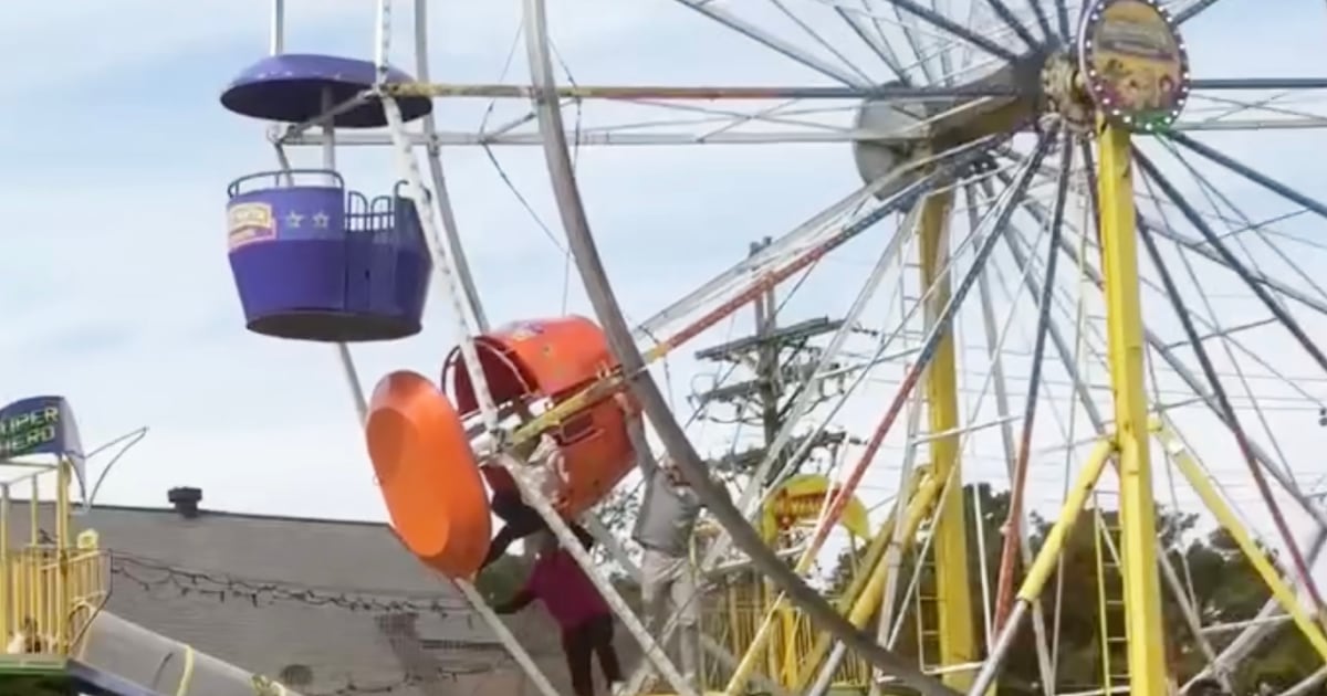 Two girls injured after being thrown from Ferris wheel at Louisiana festival
