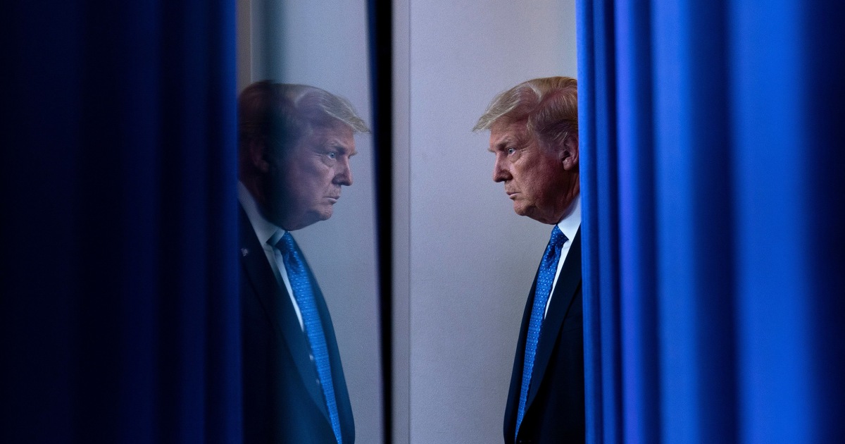 Donald Trump during media Q&A session