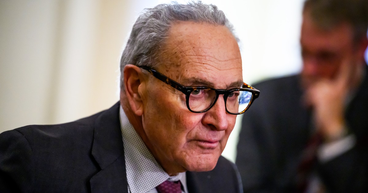 Schumer Faces Calls to Step Aside After Dem Defections in Government Shutdown Vote