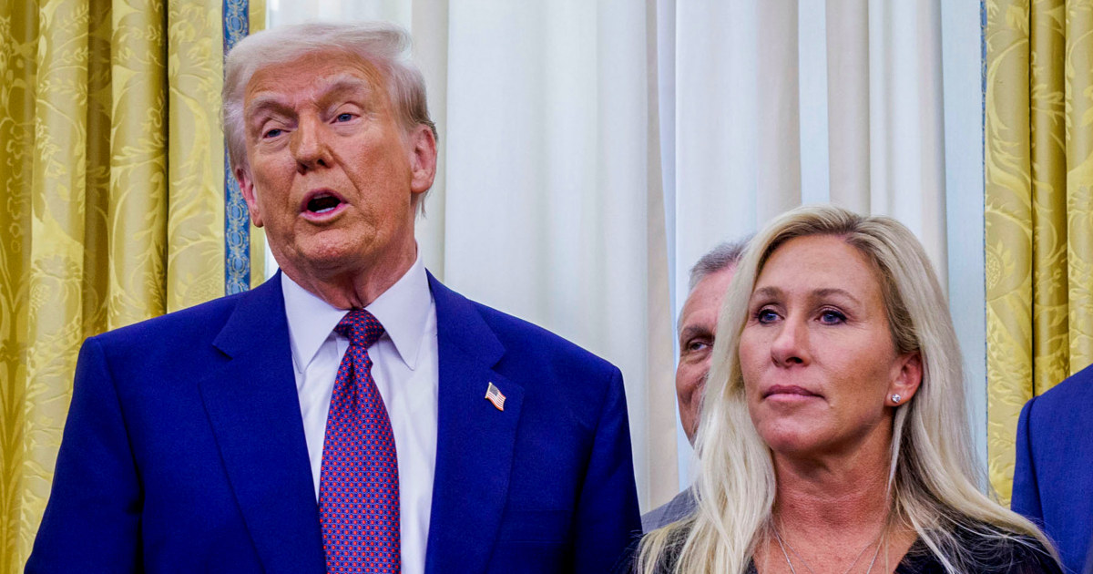 Rep. Marjorie Taylor Greene Says She Received Threats Amid Deepening Feud With Trump