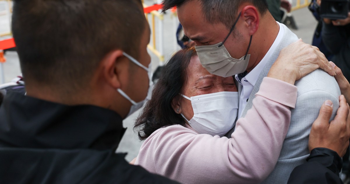 Hong Kong fireplace probe facilities on bamboo scaffolding, an icon of the town