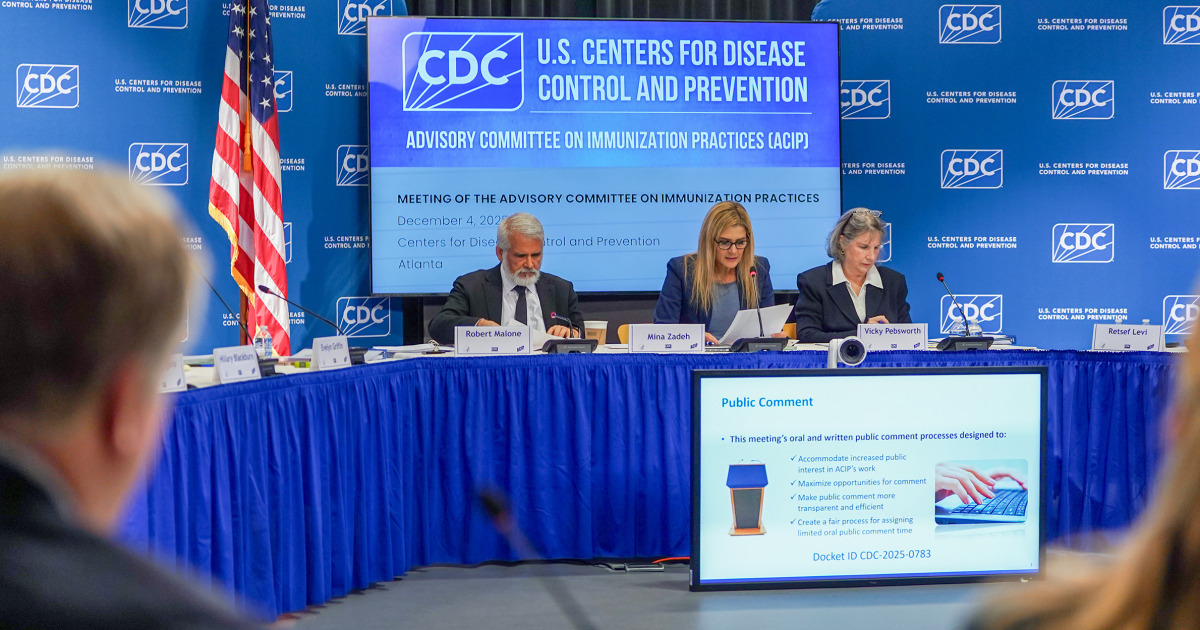 The CDC’s vaccine advisory panel once again delayed an expected vote on hepatitis B vaccines, after a chaotic meeting rife with misinformation.