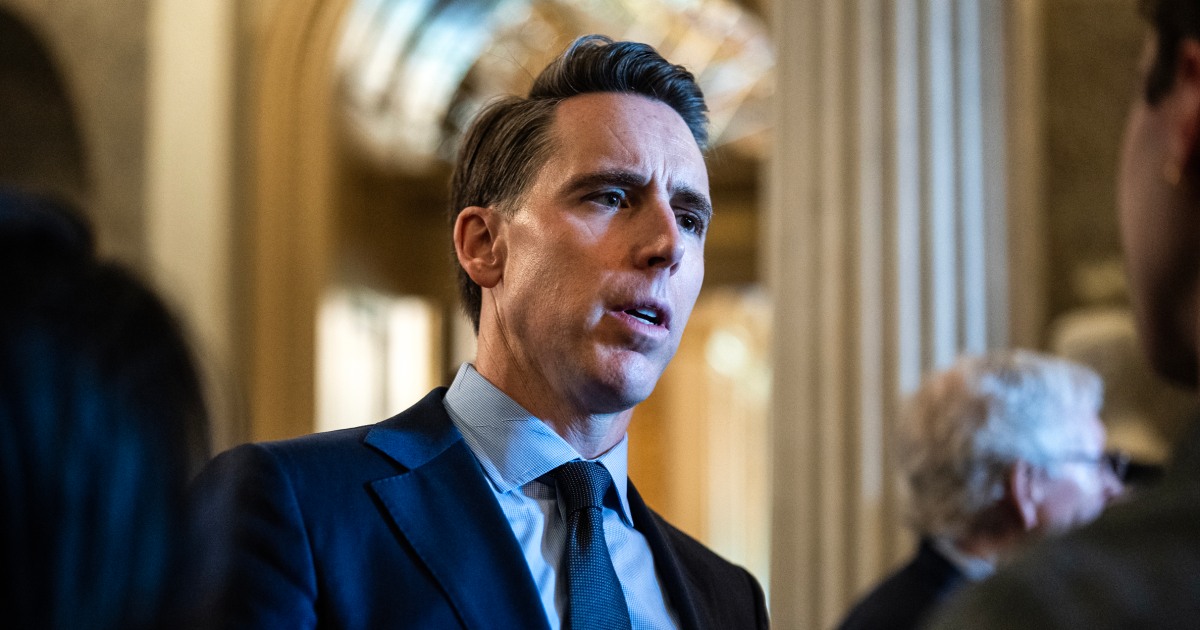 Sen. Josh Hawley says he favors a stock-trading ban that applies to presidents