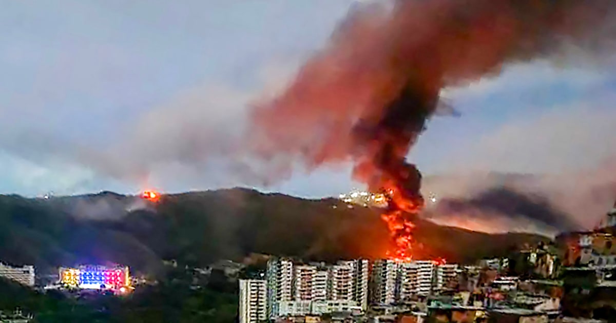 Follow live updates as a series of explosions are heard around Venezuela's capital after a military buildup in the Caribbean, tanker seizures, and Trump pressing President Nicolás Maduro to step down.