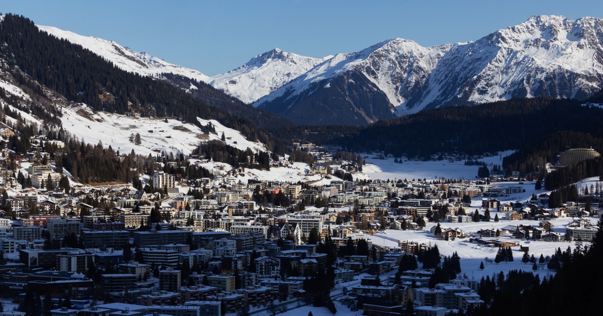President Donald Trump arrives at Davos in Switzerland with Europe on edge and the NATO alliance in crisis over his push to wrest control of Greenland.